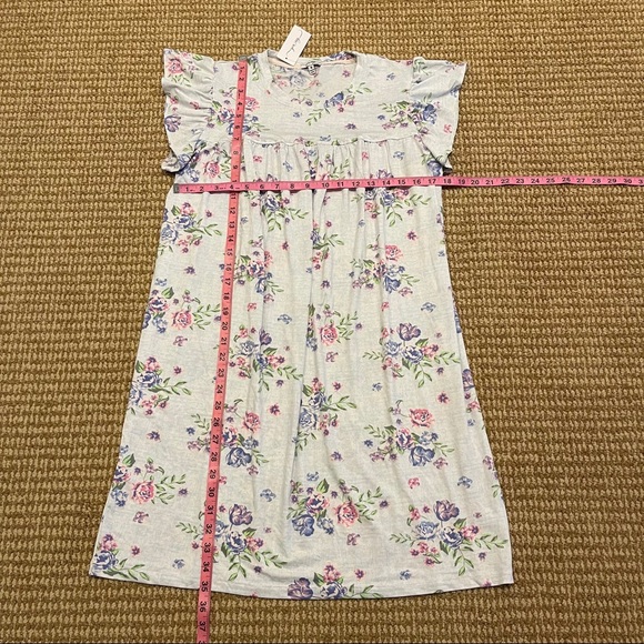 You Say Ruffle Sleeve Sleep Shirt Medium NWT - Picture 7 of 9